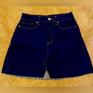 ETICA Women's Denim Lucy
Raw Hem Blue Skirt